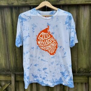 Good Mythical Morning 10 Years of Mythicality Tie Dye T Shirt Orange Blue Sz XL
